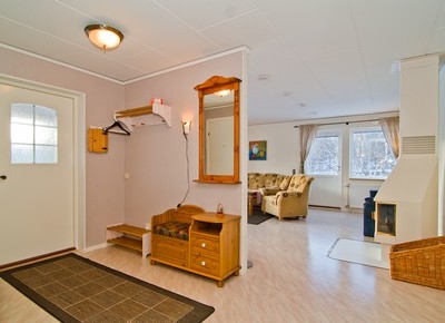 Hallen med vardagsrummet